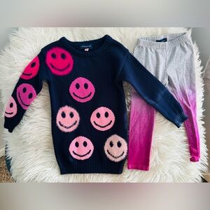 Andy & Evan Navy and Pink Kids Matching Set